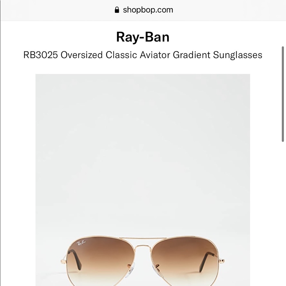 Oversized Rayban Aviators